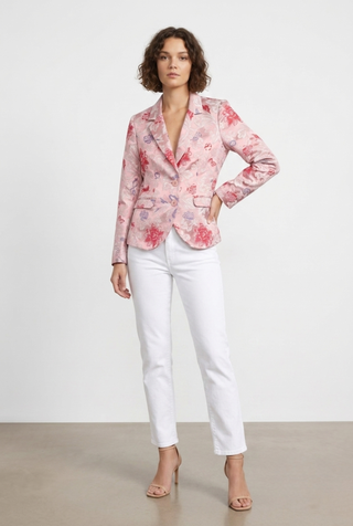 Satin Pink Blazer