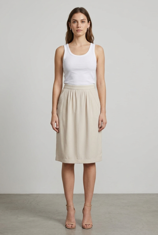 Beige Skirt