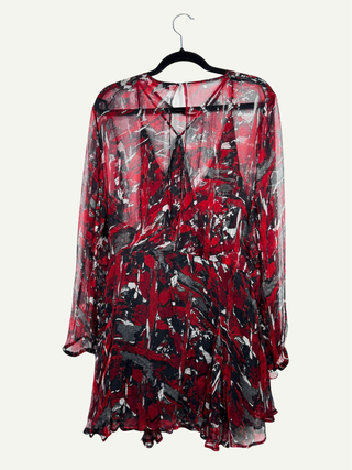 Short Red & Black Dress