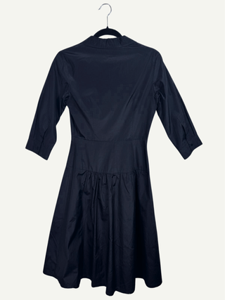 Long Black Shirt Style Dress