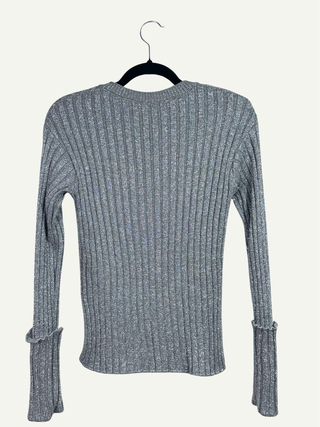 Gray Sequined Pull