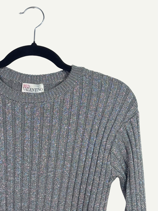 Gray Sequined Pull