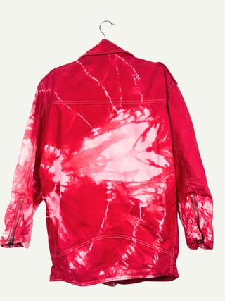 Oversized Red & White Jacket