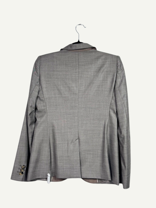 Grey Silk & Wool Blazer