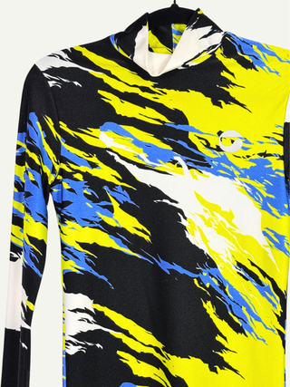 Fitted Patern Short Dress